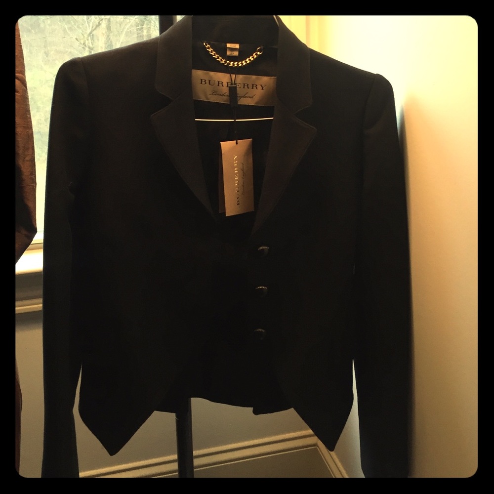 Burberry black tailored blazer NWT